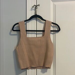 Tan Crop Top